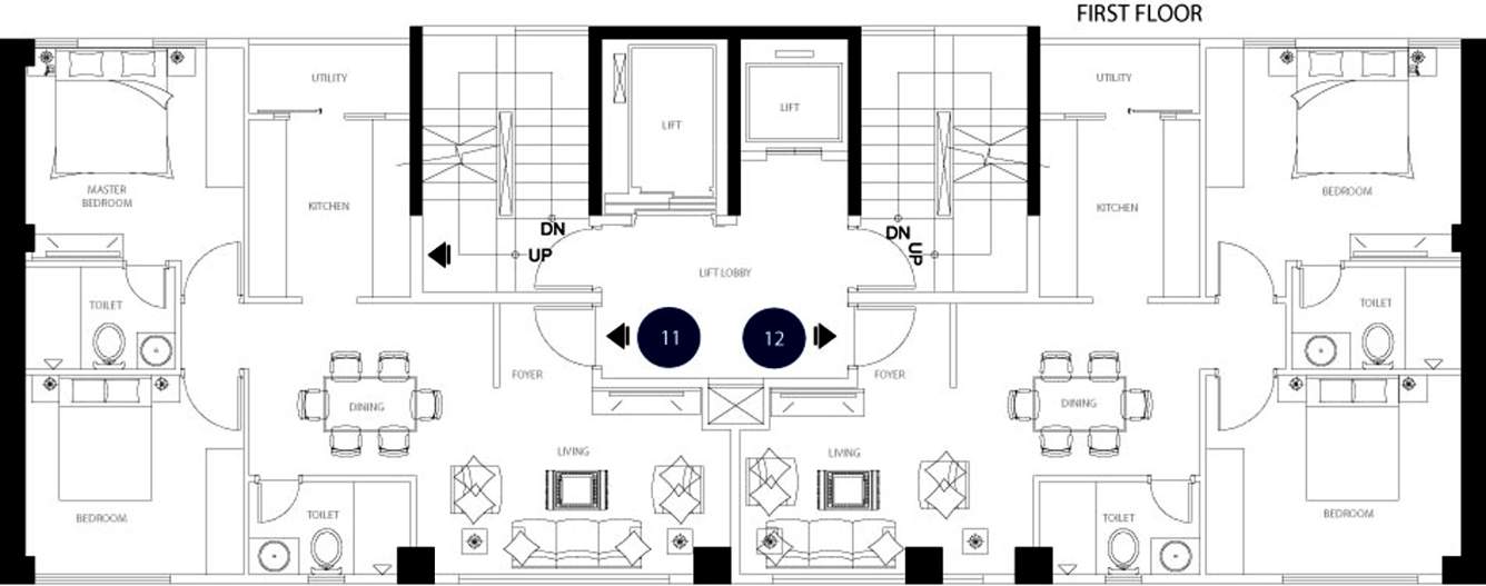  ahuja laguna Images for Cluster Plan of SKAV Developers Ahuja Laguna
