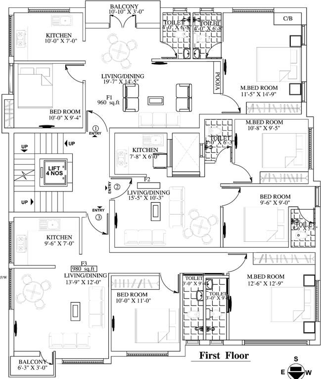  blossom paradise Images for Cluster Plan of Building Blossom Paradise