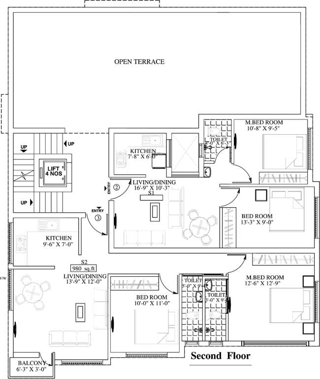  blossom paradise Images for Cluster Plan of Building Blossom Paradise