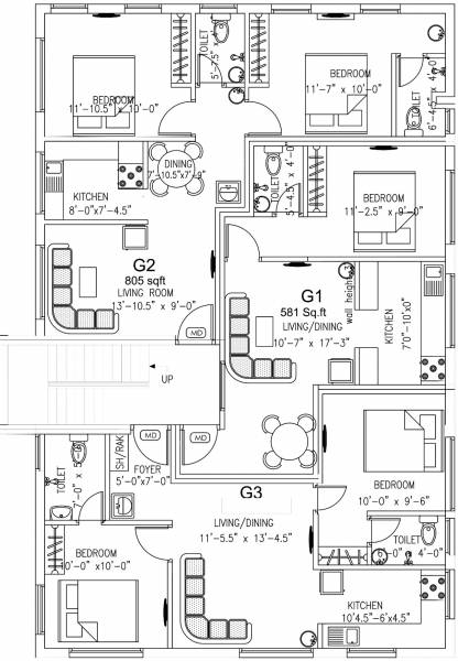 Images for Cluster Plan of Building Home Papaya
