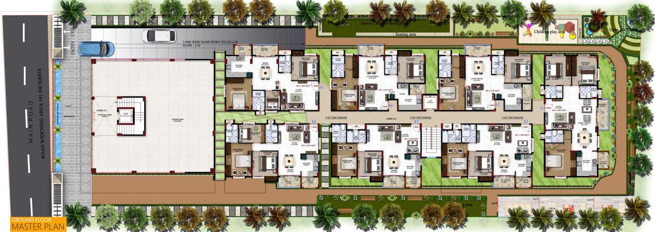  embassy Images for Cluster Plan of Eshwari Embassy