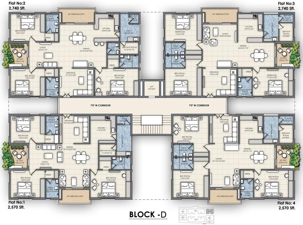 Images for Cluster Plan of Omsree Patels Bright View