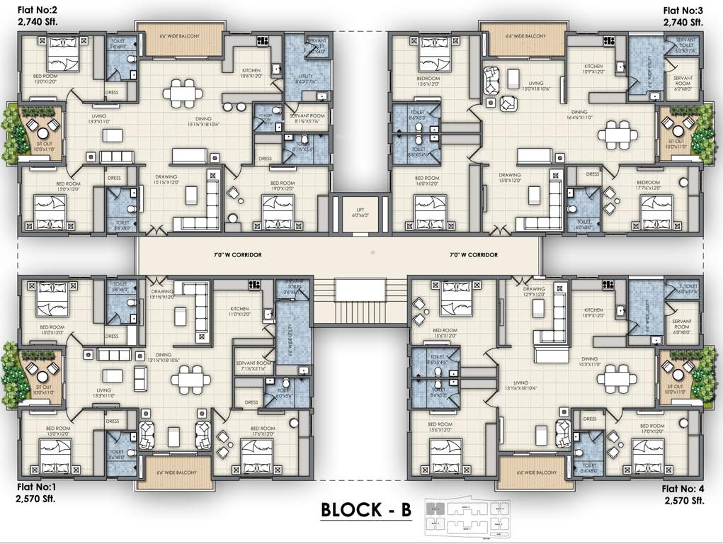 Images for Cluster Plan of Omsree Patels Bright View