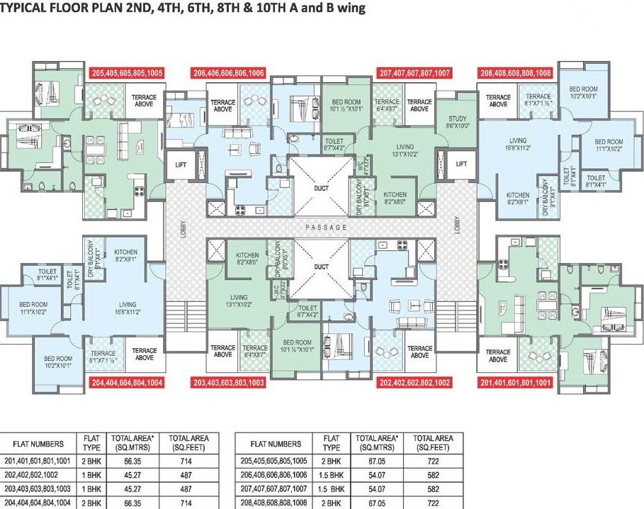  goodwill nirmiti Typical Even Floor Plan Of Wing A & B