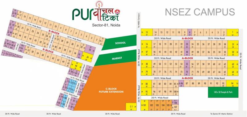 Images for Layout Plan of Spaces Purvanchal Vatika