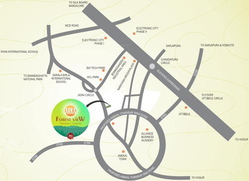  arka-forest-view Images for Location Plan of Banashree Arka Forest View