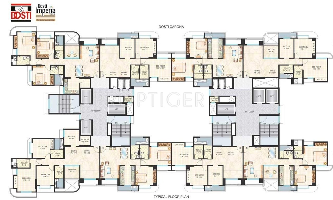  imperia Images for Cluster Plan of Dosti Imperia