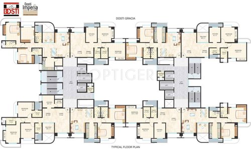  imperia Images for Cluster Plan of Dosti Imperia