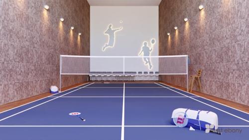 Badminton Court east-ebony Badminton Court