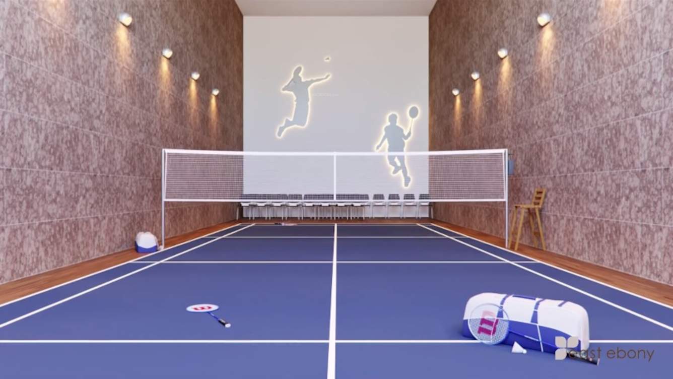 east ebony Badminton Court