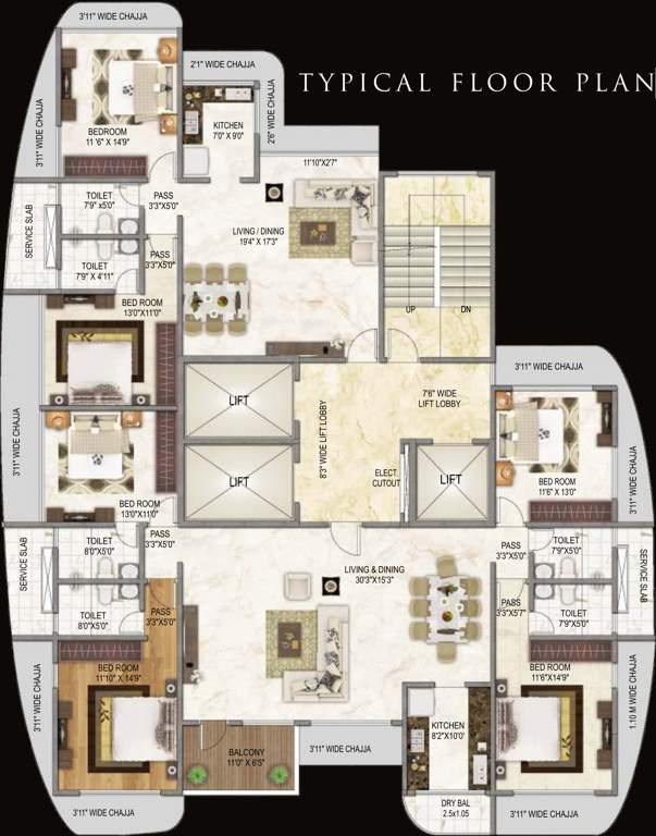 Images for Cluster Plan of Nandivardhan Park Pallazzo