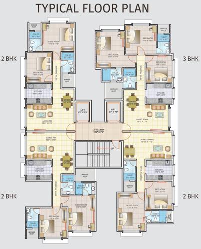  atharva-venkatesh-sadan Images for Cluster Plan of Tridhaatu Atharva Venkatesh Sadan