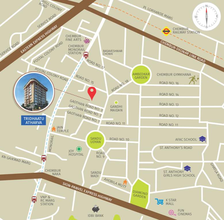 atharva venkatesh sadan Images for Location Plan of Tridhaatu Atharva Venkatesh Sadan