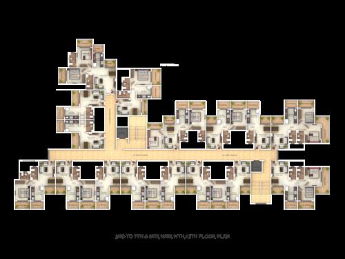  vishwajeet-paradise Building 2 Bliss Cluster Plan