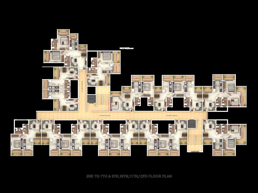  vishwajeet paradise Building 2 Bliss Cluster Plan