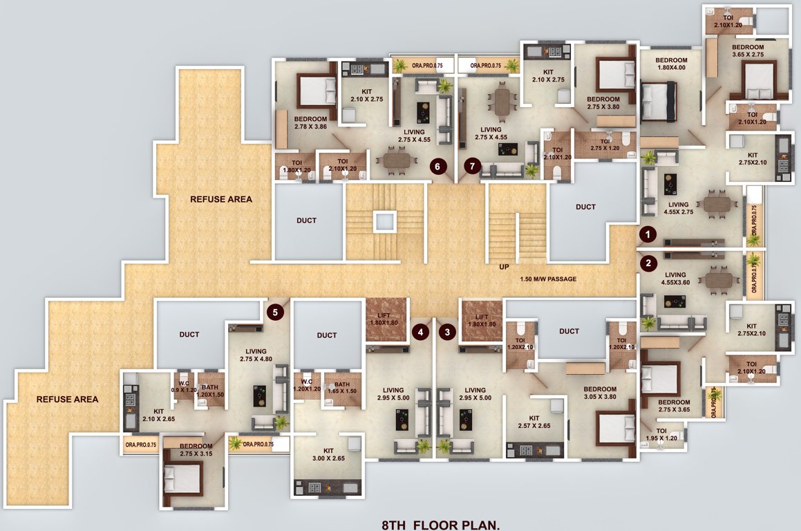  vishwajeet paradise Images for Cluster Plan of GBK Vishwajeet Paradise