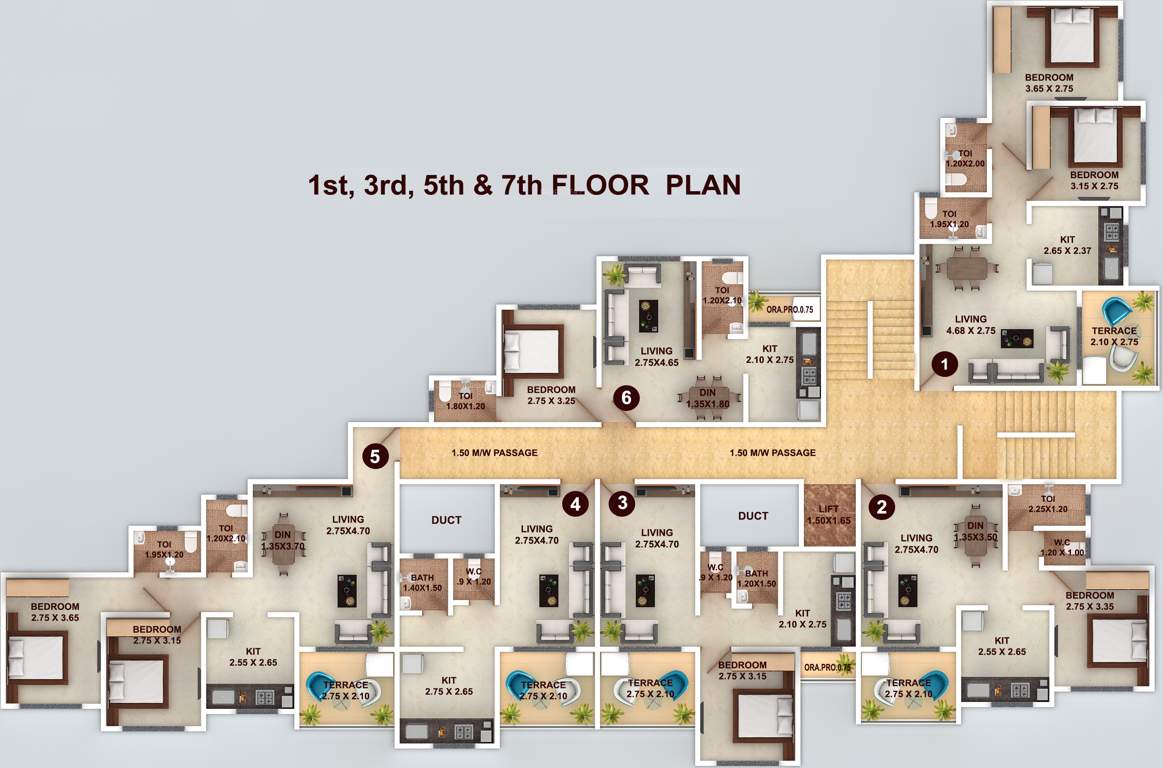 vishwajeet paradise Images for Cluster Plan of GBK Vishwajeet Paradise