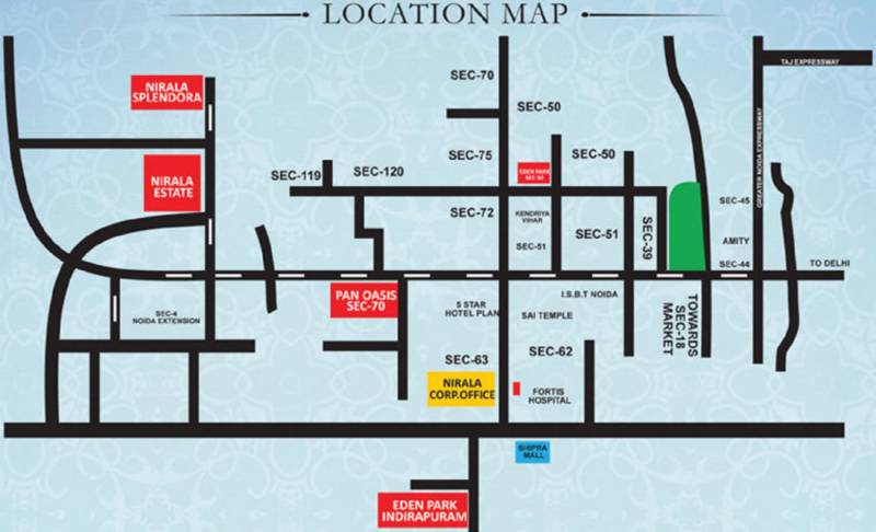  estate-ii Images for Location Plan of Nirala Estate II