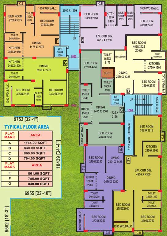 Images for Cluster Plan of Satyam Lokenath Tower