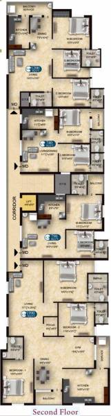  family Family Cluster Plan For 2nd Floor