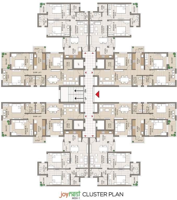 Images for Cluster Plan of Sushma Joynest MOH 1