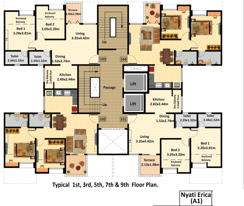 Images for Cluster Plan of Nyati Erica