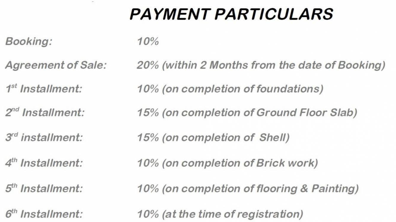 Images for Payment Plan of Jayabheri Temple Tree Payment Plan