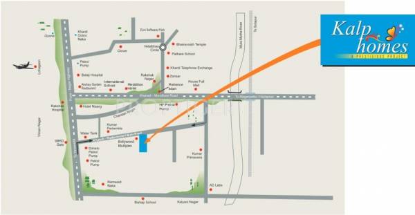 The Shiv Builders Kalp Homes Location Plan
