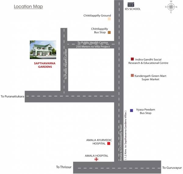 Images for Location Plan of Sapthavarna Gardens Villas