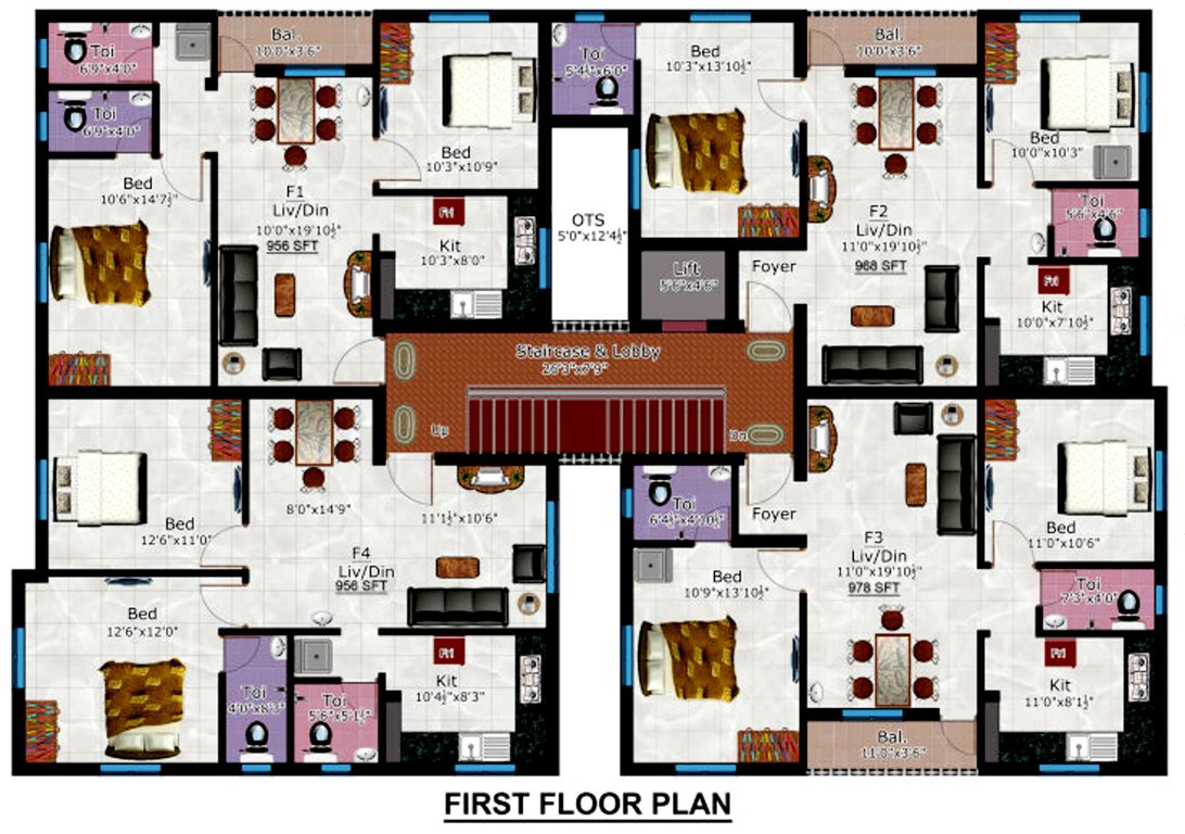 Images for Cluster Plan of GK Bheemeswar Gardens