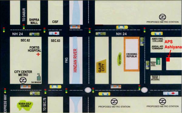 Images for Location Plan of APS Ashiyana Images for Location Plan of APS Ashiyana