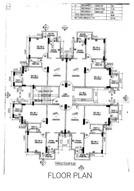 our homes Tower A Cluster Plan