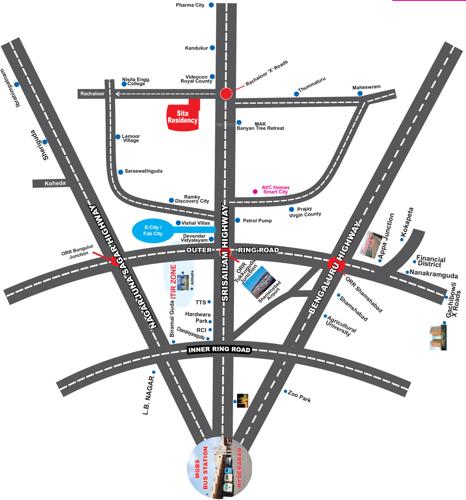  sita-residency Images for Location Plan of AVC Sita Residency