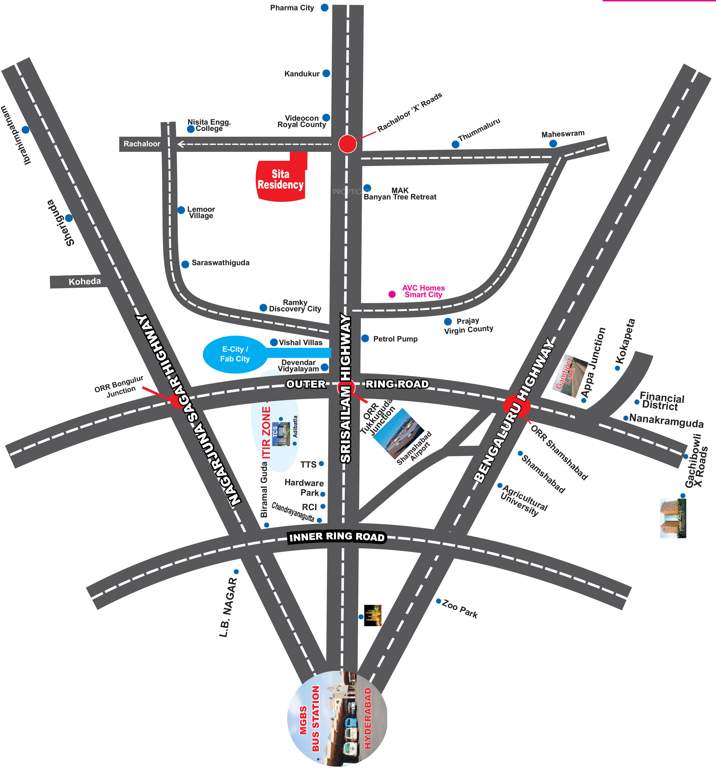 sita residency Images for Location Plan of AVC Sita Residency