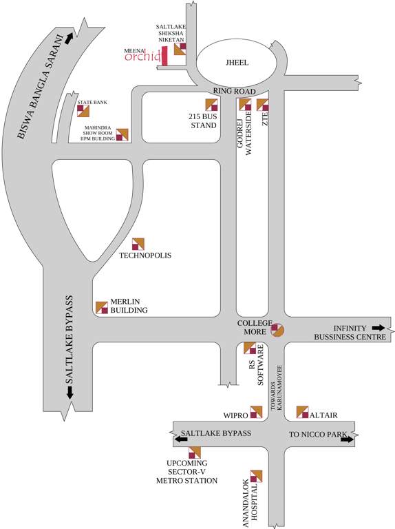  meena orchid Images for Location Plan of GM Meena Orchid