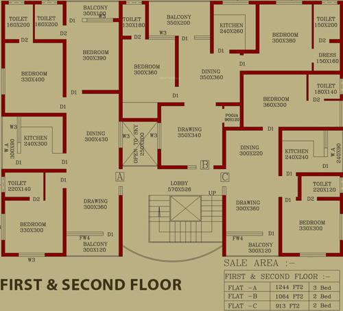 Classic Avenue Cluster Plan From 1st & 2nd Floor classic-avenue Classic Avenue Cluster Plan From 1st & 2nd Floor