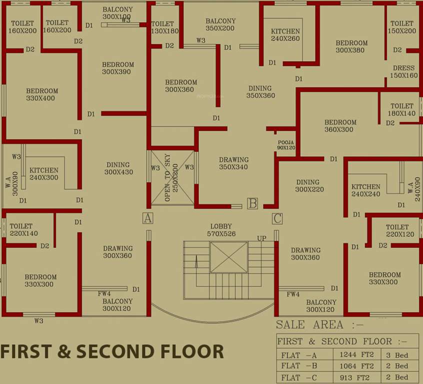  classic avenue Classic Avenue Cluster Plan From 1st & 2nd Floor