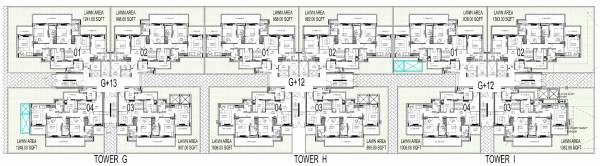 Tower G,H Cluster Plan For Typical Floor Plan aqua-front-towers Tower G,H Cluster Plan For Typical Floor Plan