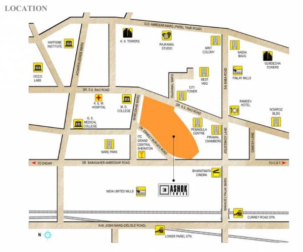  ashok-tower Location Plan