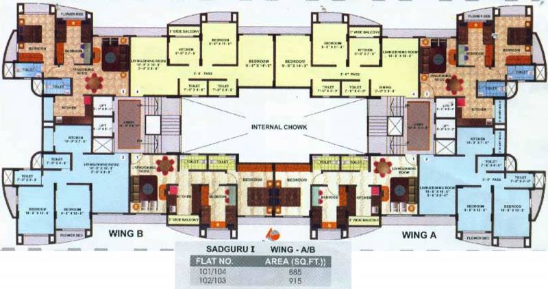 Images for Cluster Plan of Sadguru Group Housing Complex Phase I
