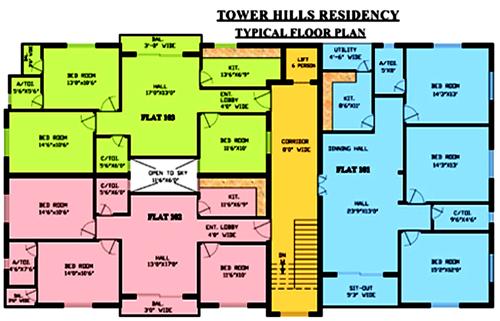 Images for Cluster Plan of Trust Tower Hills Residency Images for Cluster Plan of Trust Tower Hills Residency