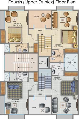 Images for Cluster Plan of Maharshee Jairam Apartments Images for Cluster Plan of Maharshee Jairam Apartments