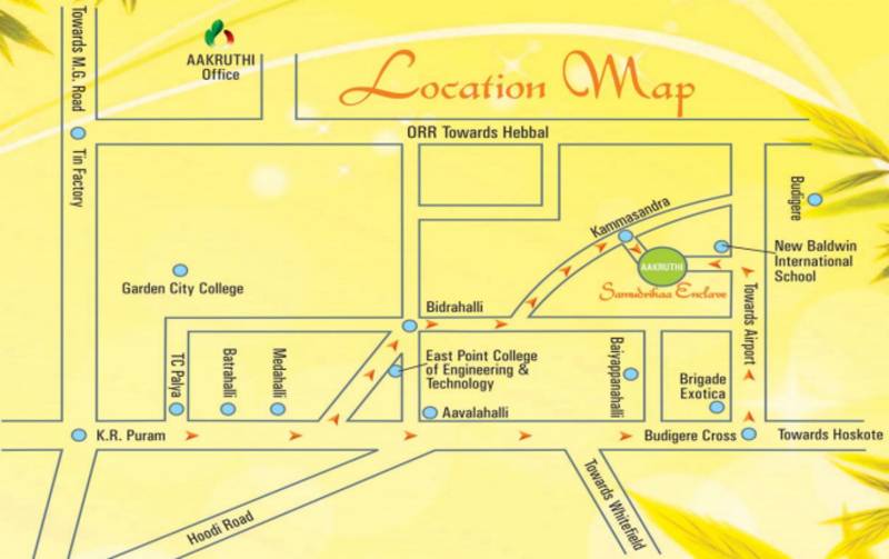 Images for Location Plan of Aakruthi Samudrikaa Enclave
