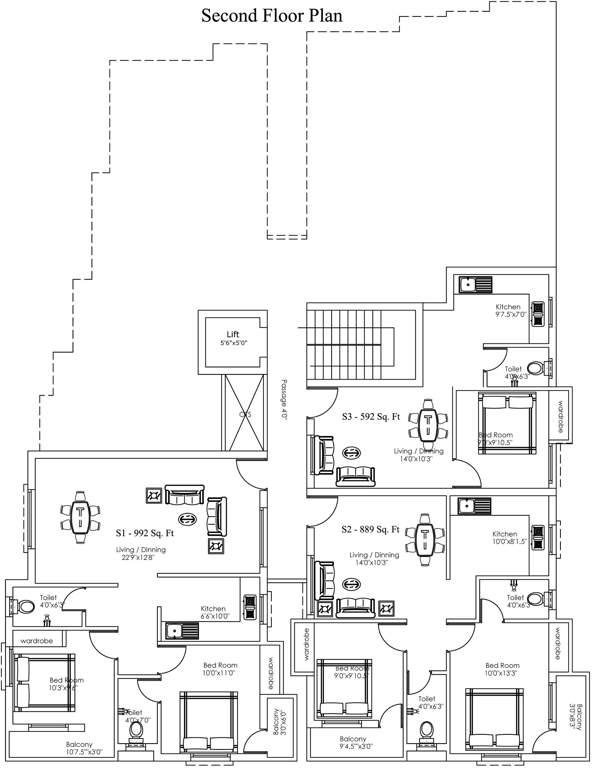 Images for Cluster Plan of VijaySaras Podhigai Apartments Phase II