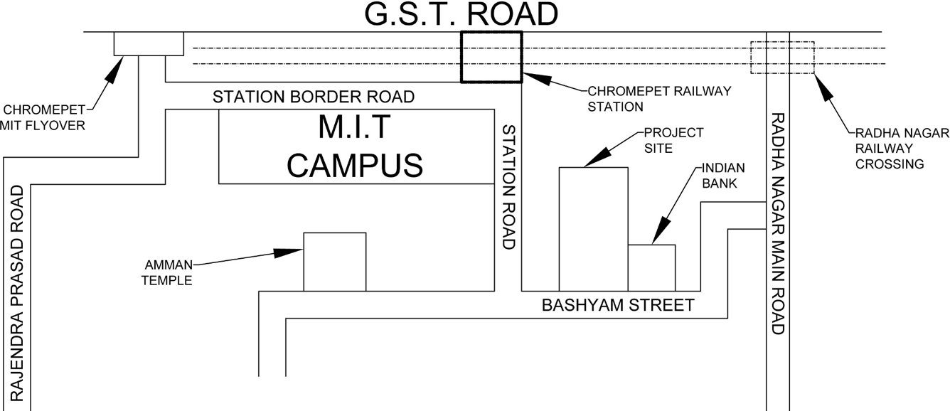 Images for Location Plan of VijaySaras Builders Podhigai Apartments Phase II