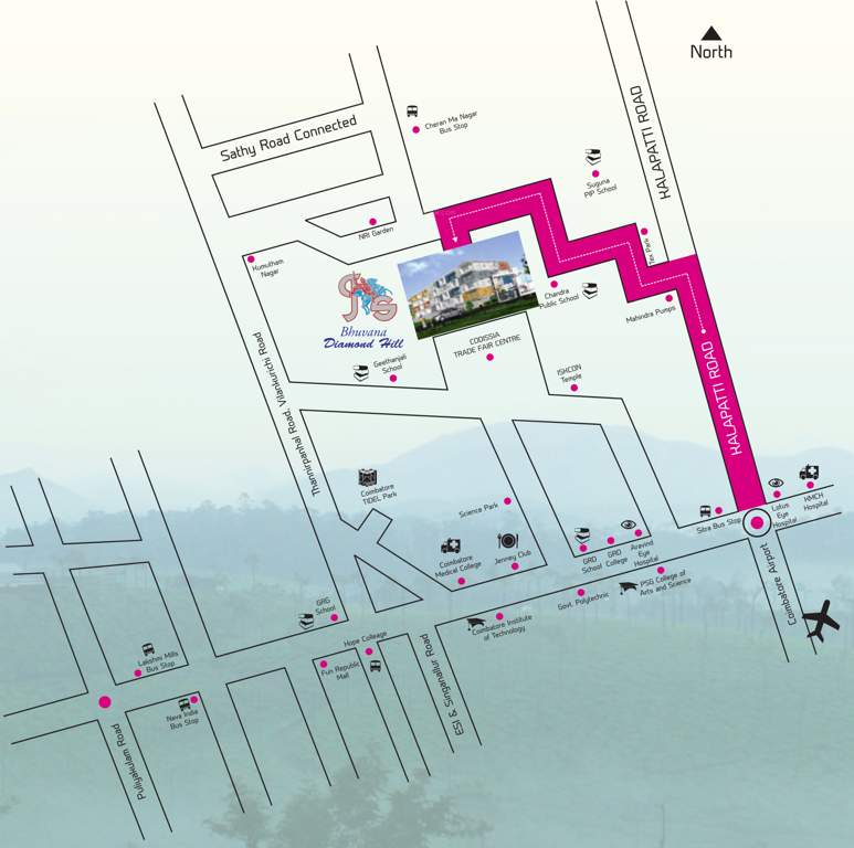  diamond hill Images for Location Plan of Bhuvana Diamond Hill