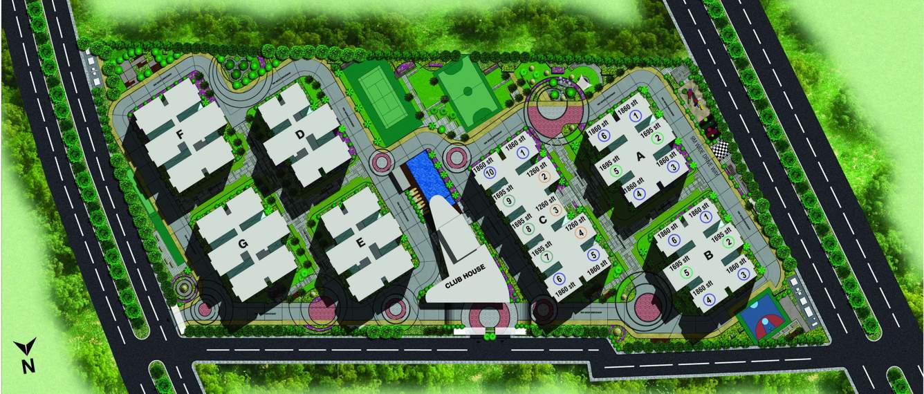  one galaxia Images for Layout Plan of Ramky One Galaxia