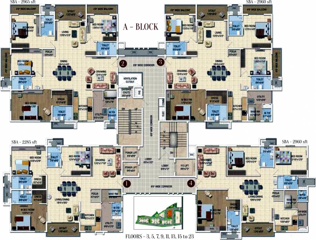 Images for Cluster Plan of Salarpuria Sattva Magnus