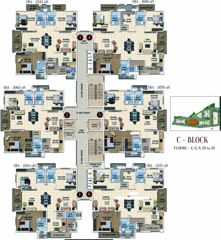 Images for Cluster Plan of Salarpuria Sattva Magnus