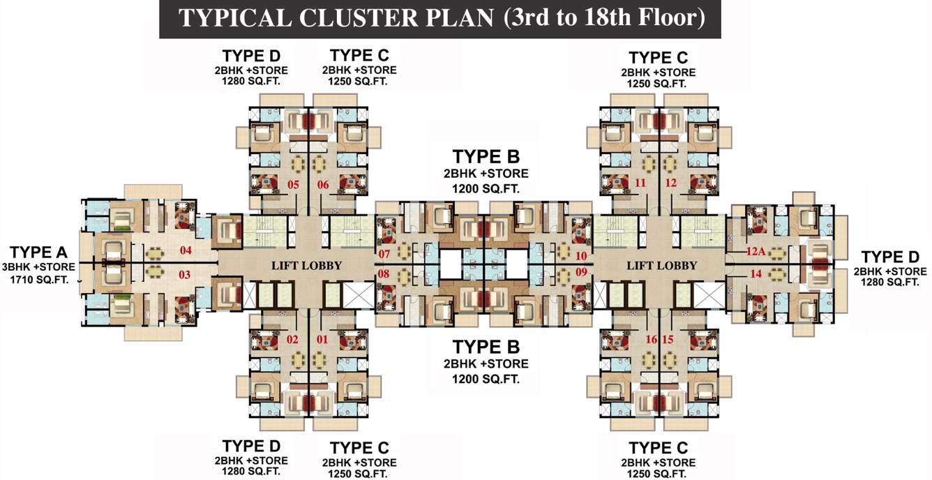 Images for Cluster Plan of Omaxe Hazratganj Residency